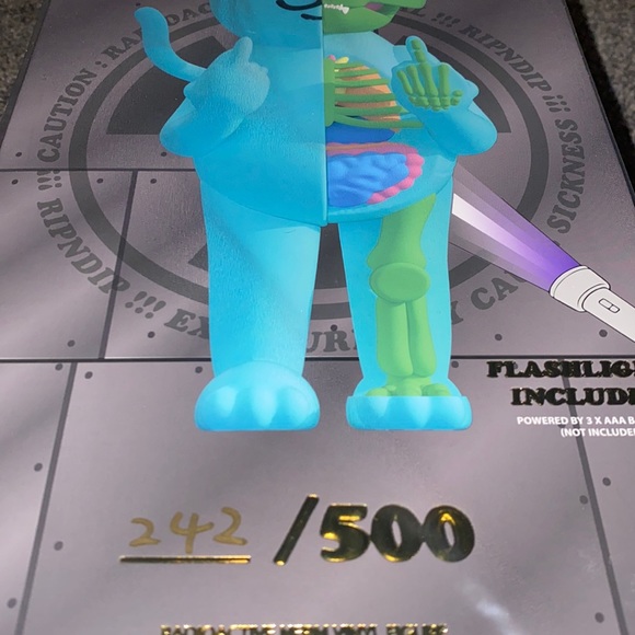 RIPNDIP RADIOACTIVE NERM VINYL FIGURE #242/500!!!! - Picture 2 of 5